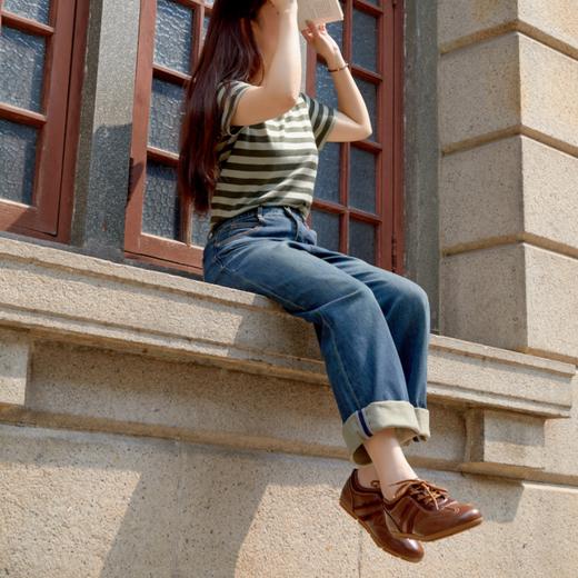 纪华菲羊皮德训鞋|羊皮鞋面+专利乳胶鞋垫，2.5cm内增高，上脚透气软弹 商品图2