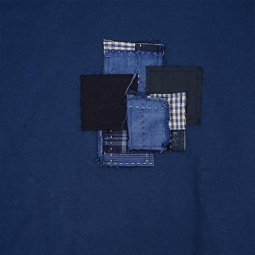 KUON Boro Sweatshirt 古布刺子拼接蓝染圆领卫衣 商品图1