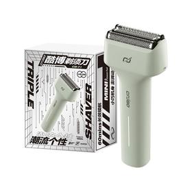 品牌直发【大型商超在售，酷博往复式便携剃须刀】浮动往复式3刀头 高速马达 干湿两用 长效续航 礼盒包装