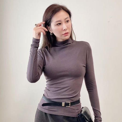 Bimilie啤酒领羊毛蓄热打底衫 商品图4