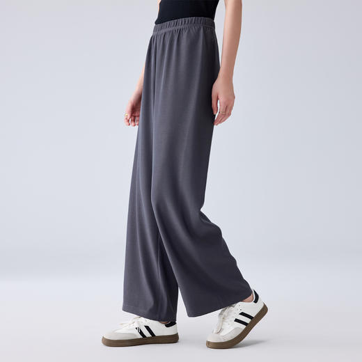 【松紧腰 易打理】罗蒙女士休闲裤舒适日常百搭大众简约大方长裤女 商品图2