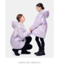【春上新】8楼LYNN&MILO琳麦罗 亲子女童2025秋冬新款彩色亮面羽绒服连帽外套 商品缩略图4