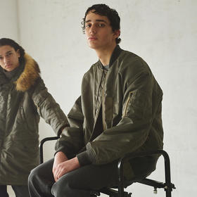 marka MA-1 宽松廓形军事风夹克棉服 棒球领外套