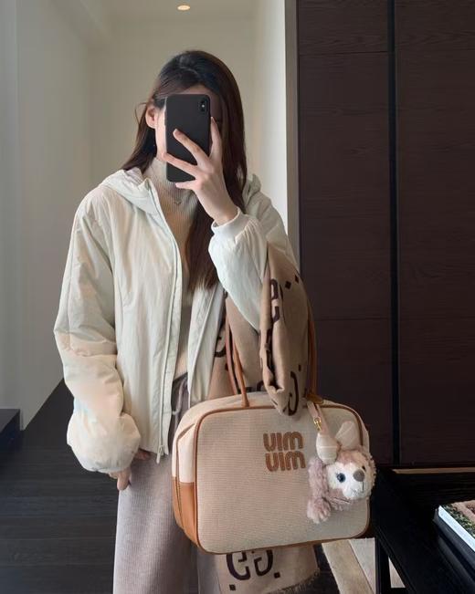 Lu*家同款W-R夹棉防风防水连帽外套 商品图0
