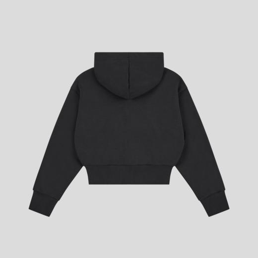 GOODBAI logo织唛连帽抽绳收腰拉链长袖卫衣 商品图4