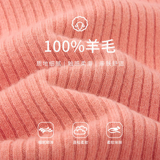 【商场同款】CNK5B86 “ 好气色毛衫 ” 蜜橘色高领毛衫 柔和显白 纯羊毛毛衣 商品图2