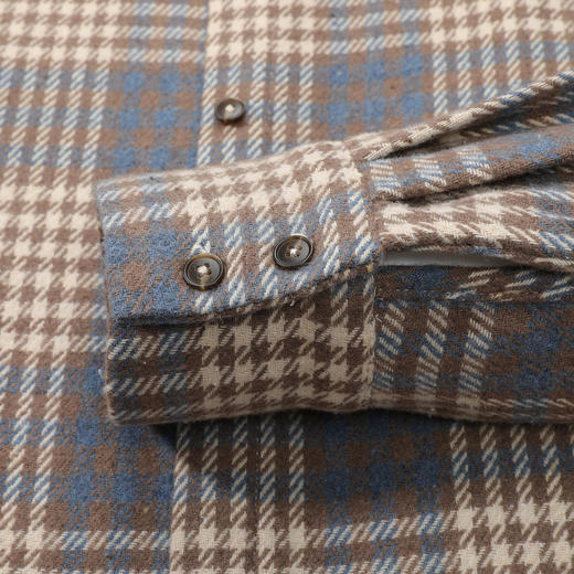 【含绵羊毛 厚实保暖】罗蒙女士秋冬格子长袖衬衫可外穿百搭休闲舒适百搭衬衣女 商品图6