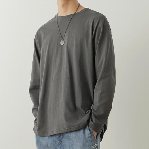 【79元两件！】重磅230g匹马棉长袖T恤 | 男女同款 5色可选 舒适透气 基础百搭 商品图2