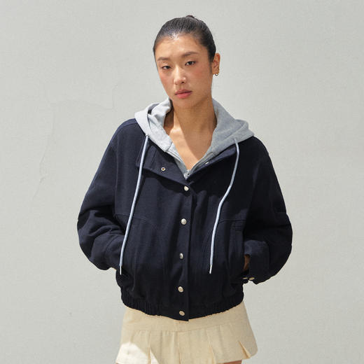 Ariseism美式复古设计感宽松棉衣外套女秋冬新款上衣 商品图2