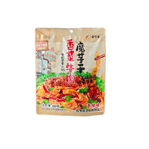 卤叮当香菜牛肉魔芋干方便速食香辣卤味休闲零食小吃开袋即食100g 商品图8