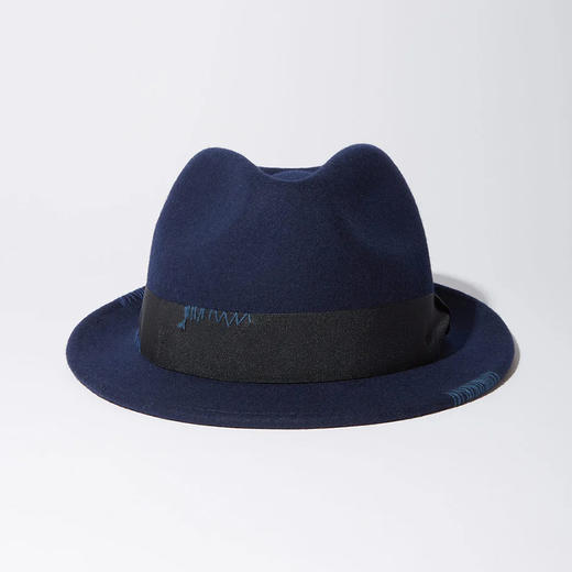 KUON Sashiko Fedora Hat 日本手缝刺子礼帽 商品图1