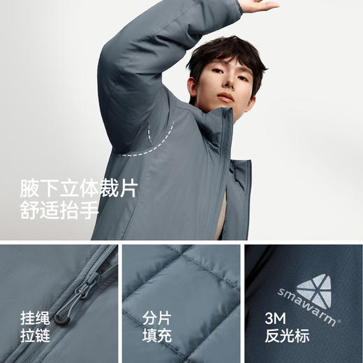 森马棉服男发热科技棉外套三防保暖棉衣2025新款冬装连帽上衣青年 商品图4
