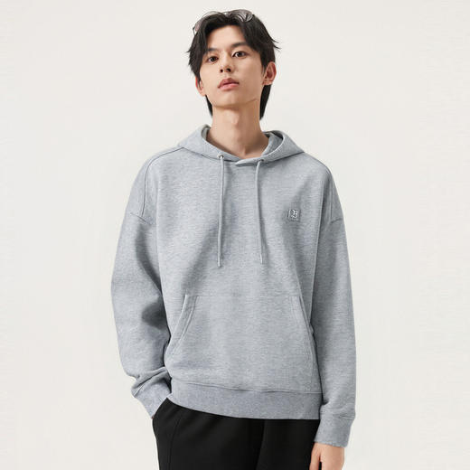 gxg.jeans男装冬季连帽灰色卫衣J24X314005 商品图1