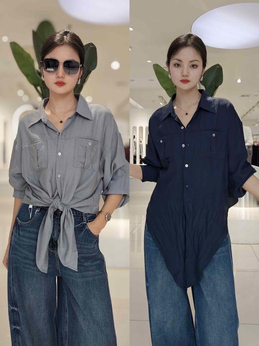 587002银扣两袋衬衫 商品图0