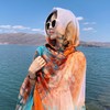 【超美❗️沙滩裙海边披肩】颜值担当「防嗮还出片」靓丽旅行气质风，女薄款防晒外搭民族风旅游配裙子纱巾丝巾L 商品缩略图2
