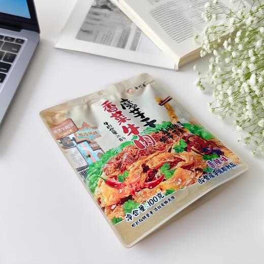 卤叮当香菜牛肉魔芋干方便速食香辣卤味休闲零食小吃开袋即食100g 商品图5