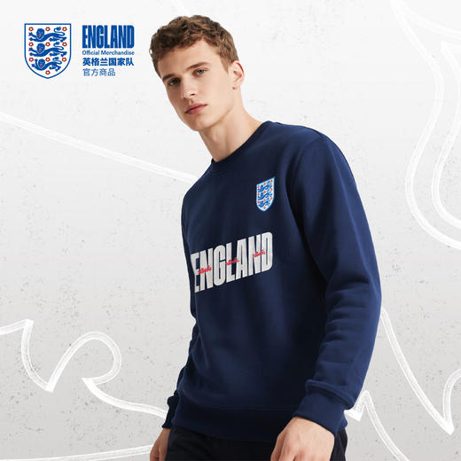 【官方正版】英格兰国 家队 |  秋季新款圆领卫衣蓝白双色男女款 商品图2