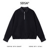 SDSA秋冬新款痞帅男装韩版简约半拉链翻领假两件卫衣百搭舒适上衣 商品缩略图1