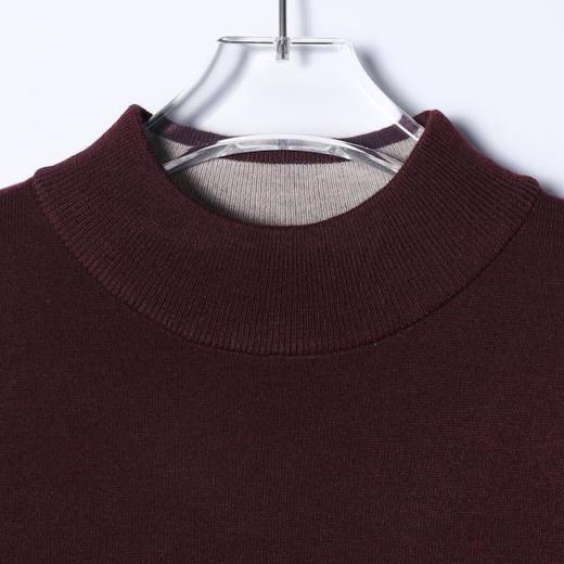 2571015SDSA男士秋冬新款痞帅男装潮牌简约纯色圆领针织衫毛衣百搭休闲 商品图2