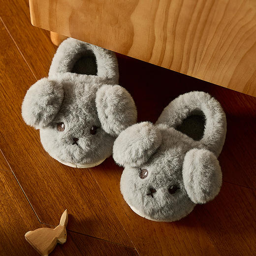 巴拉巴拉儿童棉拖鞋可爱动物家居鞋男童女童鞋2025新款冬季包跟鞋 商品图3