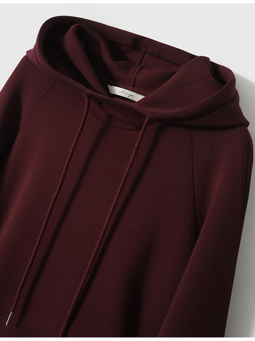 车厘子红连帽卫衣/外套，夹心空气棉面料，饱满有型【预售3-7天发货】 商品图6