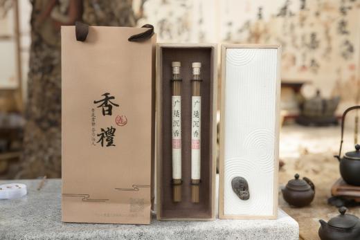 【广垦优品】广垦沉香 时尚线香礼盒 木制礼盒 长线香 21cm 商品图0