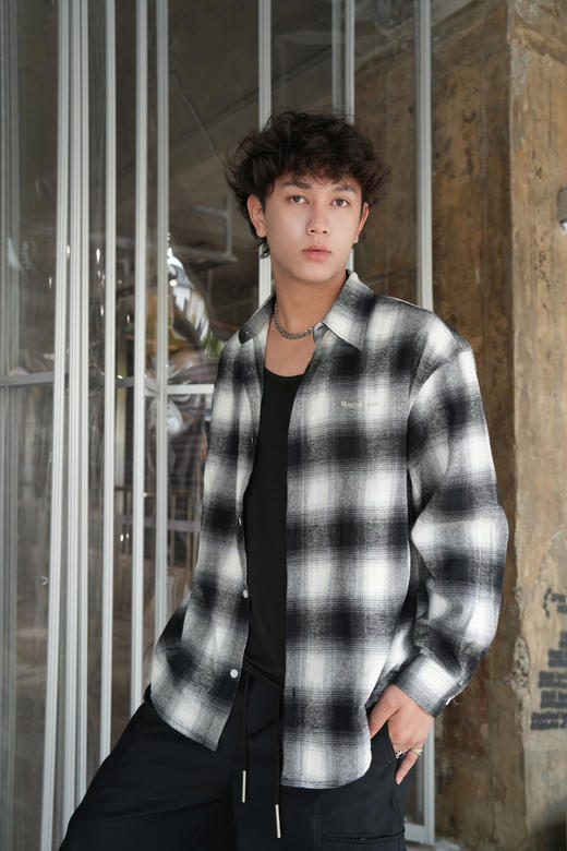 536025471格纹衬衫外套 商品图0
