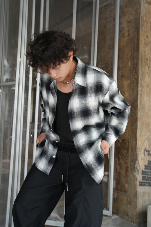 536025471格纹衬衫外套 商品图3