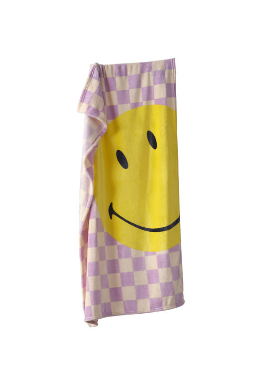 【品牌福利来袭】法国Smiley棋盘格笑脸盖毯！礼品袋包装🎁乔迁新婚送礼!简直不要太体面！人手几条❗️风靡全球53年｜ 商品图7