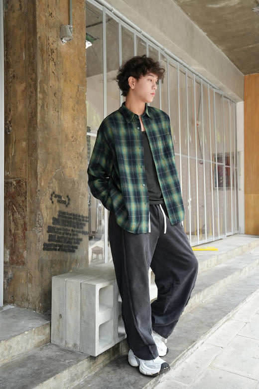 E533525453格纹衬衫外套 商品图3