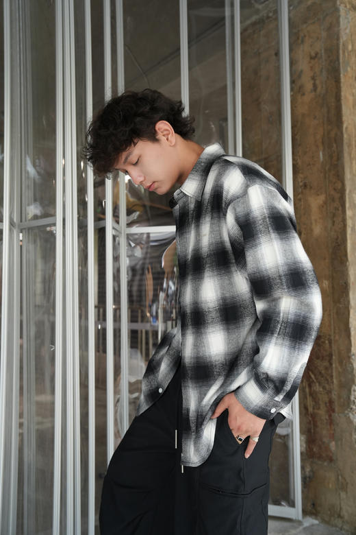 536025471格纹衬衫外套 商品图2