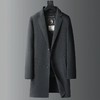 【可拆卸鹅绒内胆】【羊毛】【DBW】大依优型大码男装毛呢大衣外套中长款双面羊毛呢衣商务休闲大衣 商品缩略图5