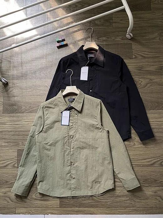 哈吉斯男士休闲长袖衬衣外套 商品图0