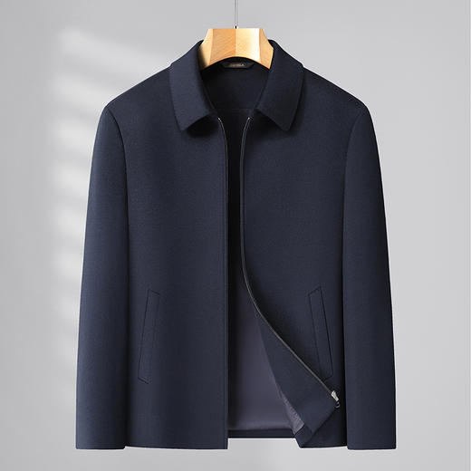 【100%绵羊毛】【DDS】大依优型大码男装冬季厚款羊毛呢外套翻领商务休闲夹克 商品图5
