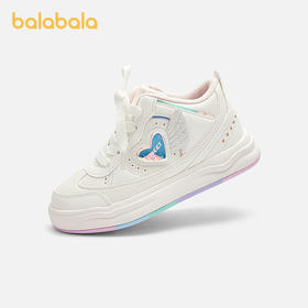 巴拉巴拉童鞋儿童板鞋女童小白鞋加绒舒适秋冬鞋子透气百搭休闲鞋