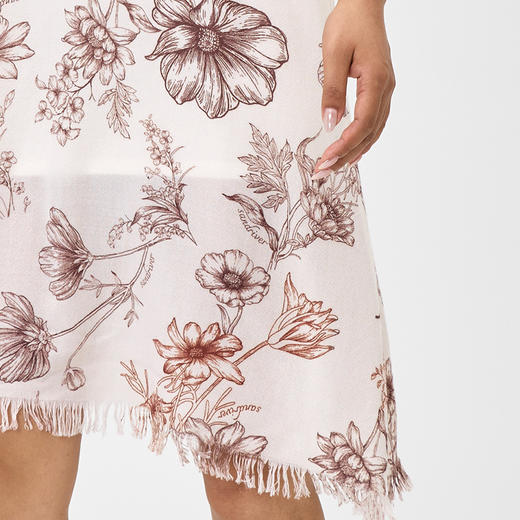 格桑花羊绒轻薄无袖连衣裙 SJF97W336N 商品图7