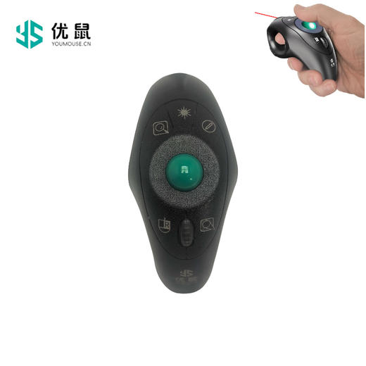 优鼠多功能课堂演讲人体工学轨迹球空中无线鼠标Y-23H 商品图0