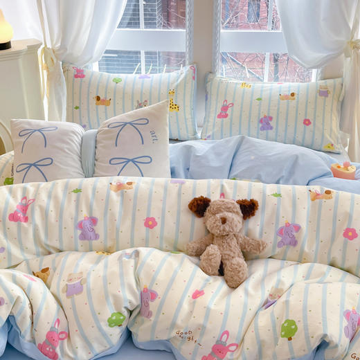 匹鲁清新全棉印花件套yb1020007 商品图2