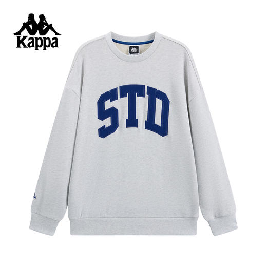 Kappa 运动卫衣男2025新款纯棉秋季圆领套头衫上衣女KPCJDWT19 商品图1