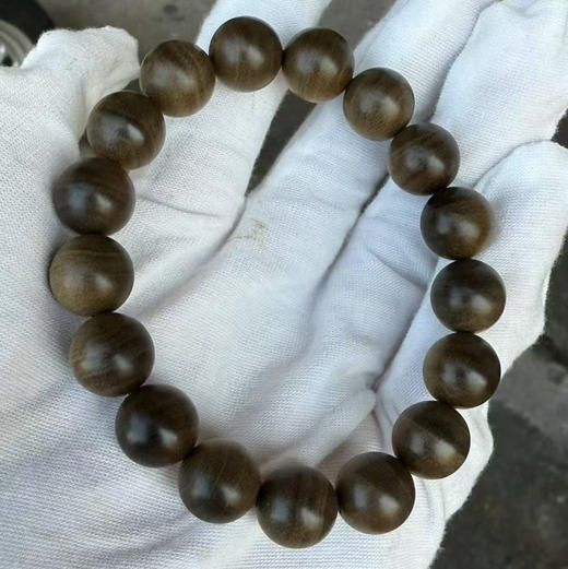 【青山特惠】1.2*17颗阴沉虎皮纹正区印度迈索尔老山檀香手串 l12 商品图5