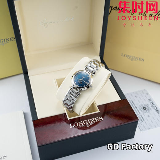 升级版 浪琴心月月相系列 表径30.5mm 蓝钻面 女士腕表 商品图2