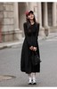 RL同款高级感赫本风黑色拼接连衣裙 商品缩略图1