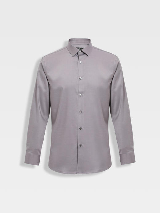 callisto灰色绵羊毛混纺衬衫 商品图0