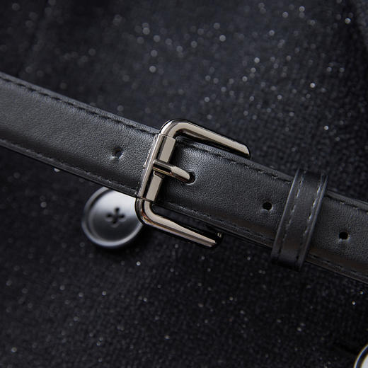 「高货wl」全新升级【铂金会员367/天猫499/差价132】(00844)洛诗琳气质通勤西装连衣裙2025秋季重工粗花呢无袖A字裙 商品图2