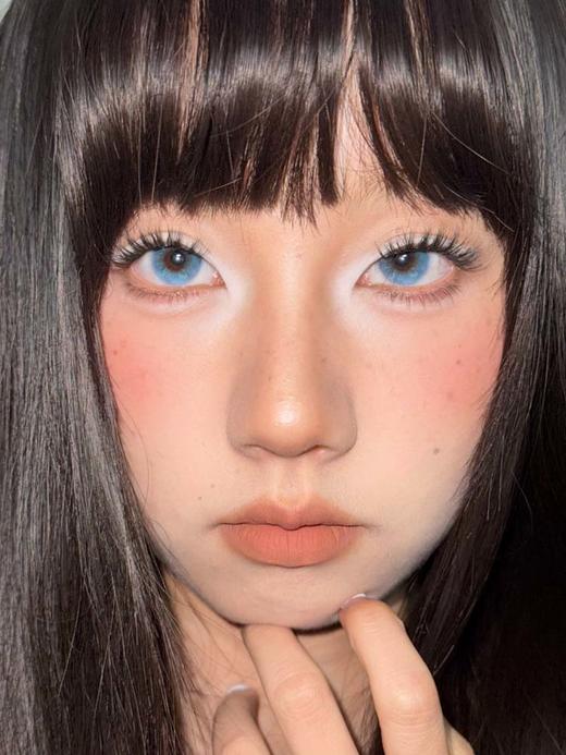 Tom doll 半年抛 蓝海星纱 直径14.2mm着色13.2mm 商品图0