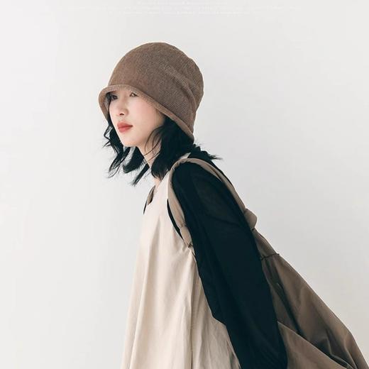 空白诗亚麻秋季薄款透气套头帽DDM款 商品图0