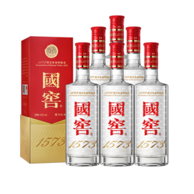 【平价福利】泸州老窖 国窖1573 浓香型白酒 52度 500ml*6 原箱