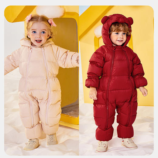 [三防]迷你巴拉宝宝婴儿羽绒连体衣包手包脚保暖护肚抗寒加厚 商品图2