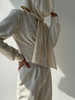 SIJIA｜AW2549 白色围巾收腰卫衣 商品缩略图5