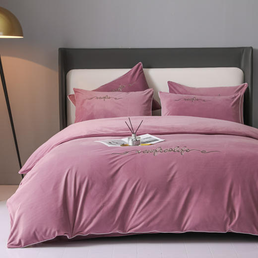 冬季【A类加厚宝宝绒床上四件套】婴儿绒保暖刺绣被套 牛奶绒床单床笠床品 商品图8